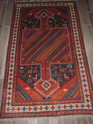 4x6.  7ft.  Handmade Persian Kurdish Wool Rug