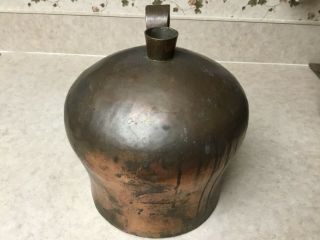 RARE Antique Primitive Country Farm Large Copper Whiskey Moonshine Still Jug 7