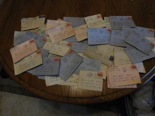 45 Korean War Era Letters Uss Saint Paul Ca - 73 1951 1952 Dated