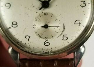 Vintage & Rare 1930s FELCA Swiss Mens Wristwatch w/ Teardrop Lugs 2