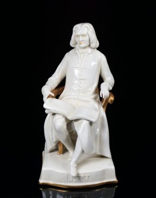 Rare Antique Scheibe Alsbach Franz Liszt German Composer Porcelain Figurine