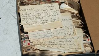 Unsearched shoe box of WWII letters,  NR 2