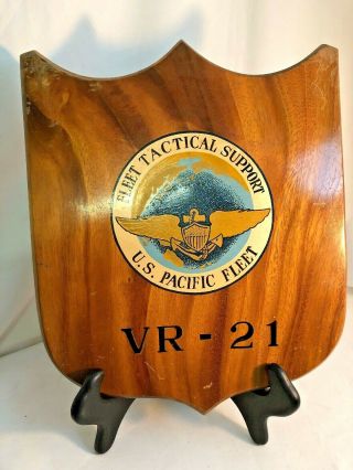 WWII US Navy Fleet Tactical Support VR - 21 Squadron US Pacific 7th Fleet Plaque 2