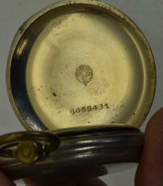 Rare antique Omega fancy pocket watch for Ottoman market.  Fine enamel Erotic dial 5