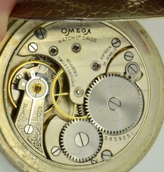 Rare antique Omega fancy pocket watch for Ottoman market.  Fine enamel Erotic dial 6