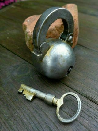 Ball / Apple / Sphere Shaped Padlock With One Key,  Order,  Collector 0705