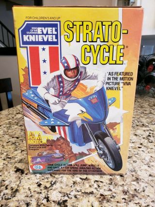 Evel Knievel Strato Cycle.  Package