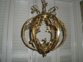 Antique Brass /bronze French Cage Chandeliers 6 Light