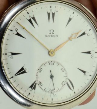Rare WWI military Ottoman Officer ' s award Omega Grand - Prix silver&enamel watch 3