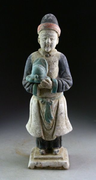 Sc A Ming Dynasty Pottery Attendant,  1368 - 1644