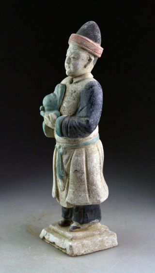 SC A MING DYNASTY POTTERY ATTENDANT,  1368 - 1644 3