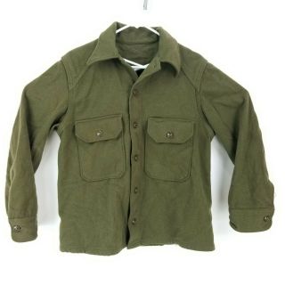 Us Army M1951 Og - 108 Wool Field Shirt Mens Medium