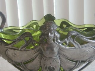 Antique Art Nouveau WMF Butterfly Fairy Lady Vase RARE GREAT SHAPE NR 2
