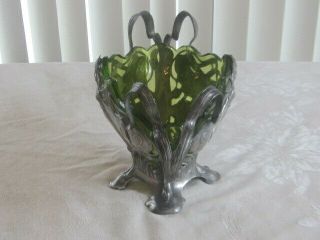 Antique Art Nouveau WMF Butterfly Fairy Lady Vase RARE GREAT SHAPE NR 5