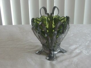 Antique Art Nouveau WMF Butterfly Fairy Lady Vase RARE GREAT SHAPE NR 6
