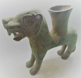 Scarce Ancient Persian Achmaenid Empire Rhyton Vessel In The Form Of A Beast