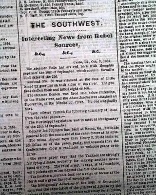 RICHMOND - PETERSBURG CAMPAIGN Battle of Vaughan Road VA Civil War 1864 Newspaper 5