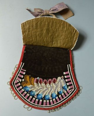 Good old Native American Iroquois beaded bag 3