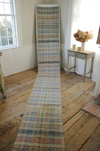 Rag Rug Vintage European Carpet Stair Runner 181 By 25.  5 Inches Hallway Carpet
