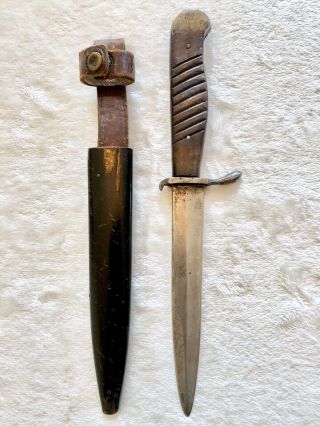 WW1 / WW2 GERMAN TRENCH KNIFE / FIGHTING KNIFE / BOOT KNIFE 5