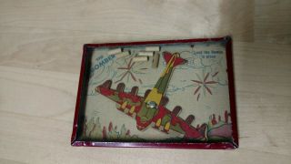 1940 - 1950s army,  air force Vintage collectable toy Game of Skill (THE BOMBER) USA 5