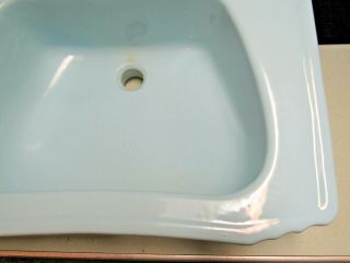 Antique Vtg Homart 20 Aqua Blue Bathroom Sink JULY 22 1953 FRESHP 9