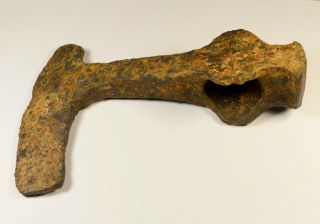Rare Viking Era Iron Axe Head 8th - 11th C Ad - 432grams - Terrible Weapon