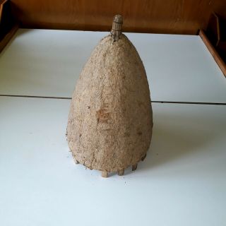 Antique Primitive Old Hand Made Basket Skep For Bee Swarm Hive Bee Skep