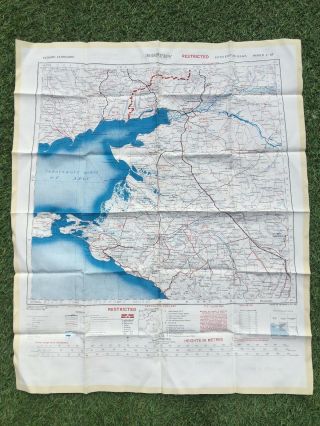 Cold War Issue 1950s British RAF SAS Russia Rostov Silk Escape Map 3