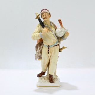 Old Kpm Royal Berlin Porcelain Figurine Of A Turkish Sultan - For Pondarch Only