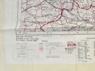 Cold War Issue 1950s British RAF SAS Vienna Trieste Silk Escape Map 5