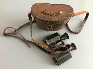 German Wwi Carl Zeiss Military Binoculars / Hamburg Feldstecher Verg 8