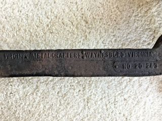 Vintage Cast Iron Walking Colonial Men Andirons End Irons Virginia Metalcrafters 6