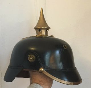 Ww1 German Prussian Army Pickelhaube Spiked Helmet M95