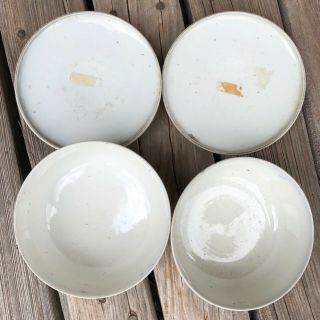 2 Antique Porcelain Imari Bowls Dish Marks Symbols Pair Covered Lidded Set VTG 6