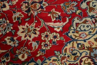 Vintage RED Traditional Floral Hand - Knotted Persian Area Rug Oriental Wool 10x13 10
