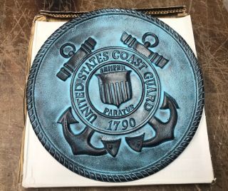 U.  S.  Coast Guard Crest Decorative Metal Wall Plaque
