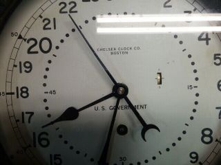 US Goverment Chelsea Ship Clock 8 1/2 
