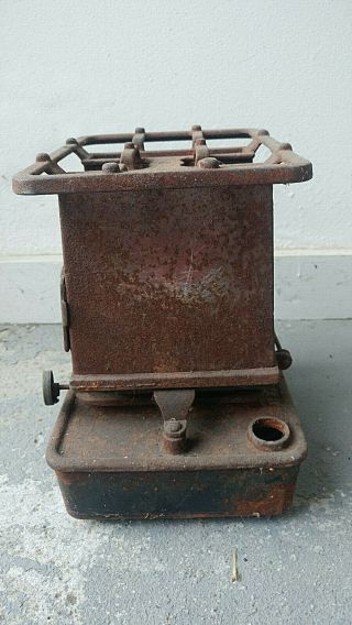Antique July 28th 1885 Cast Iron Stove For Sad Iron Heater Tabletop Burner 6