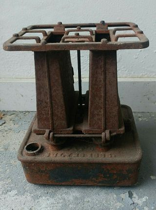 Antique July 28th 1885 Cast Iron Stove For Sad Iron Heater Tabletop Burner 7