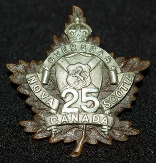 Rare C.  E.  F.  - 25th Inf Btln Nova Scotia Officer 
