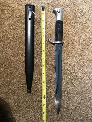 WWII GERMAN Dress Bayonet WKC with Scabbard 2