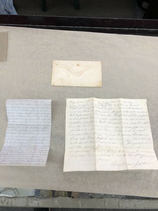 1863 Jan 16 CIVIL WAR CONFEDERATE 2 Letters To Brothers 2 Stamps Scott’s 6 2