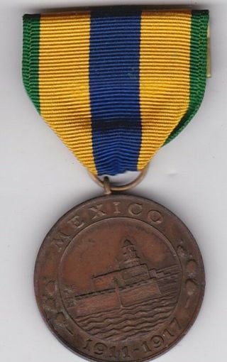 Us Marine Corps Wwi Era Mexico Service Medal Thick 1911 - 17 Usmc Mexican Campaign
