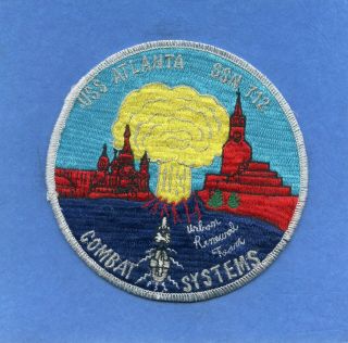 Submarine Uss Atlanta Ssn 712 Combat Systems Navy Jacket Patch