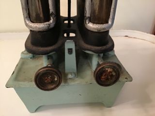 Antique Cast Iron Dual Burner SAD Iron/Heating Stove. 8