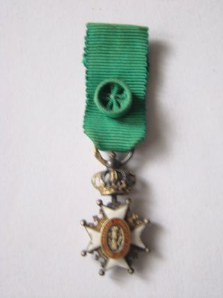 Sweden Miniature For Order Of The Vase 4th Class,  Medal