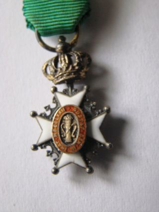Sweden MINIATURE for Order of the VASE 4th class,  medal 4