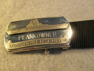 Usn Lhd 4,  Uss Boxer Belt With Buckle