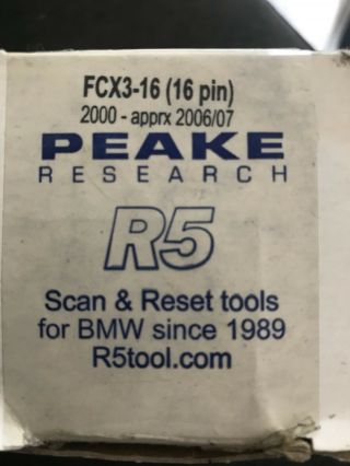 Peake Research R5 - FCX3 - 16 BMW Engine Code Tool 2001 - 2007 3